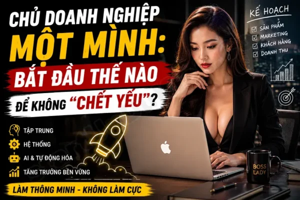 Chủ Doanh Nghiệp Một Mình: Bắt Đầu Thế Nào Để Không “Chết Yểu”?