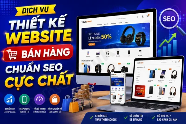 Dịch vụ thiết kế Website bán hàng chuẩn SEO cực chất