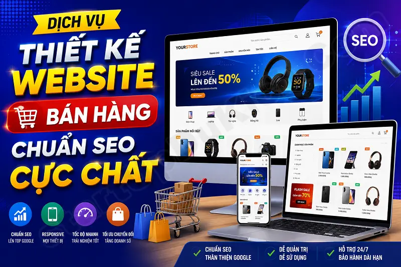 Dịch vụ thiết kế Website bán hàng chuẩn SEO cực chất
